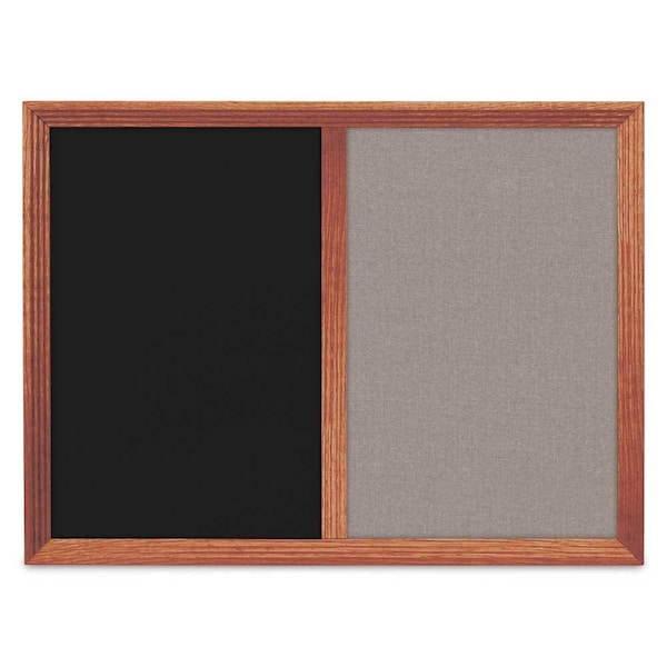 Enclosed Corkboard, 1 Door, 72"x36", 4" Fra